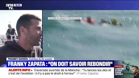 Story 2 : Tombé à l'eau, Franky Zapata récupéré par les secouristes - 25/07