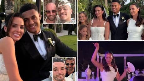 Inside Ollie Watkins' lavish wedding party: Aston Villa ace celebrates marriage in gorgeous French venue weeks after tying the knot to stunning wife Ellie Alderson