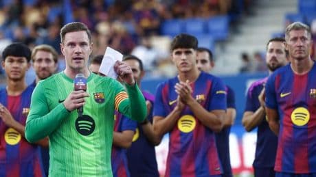 Ter Stegen, aplaudido en el Gamper: "Ha sido importante solucionar el tema entre el club y yo"