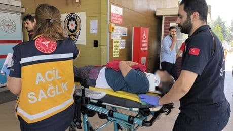 Üzüm yaprağı toplarken çatıdan düştü