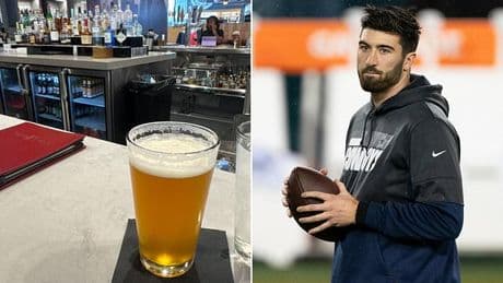 NFL quarterback drowns his sorrows with airport beer after being cut for the SEVENTH time in his career