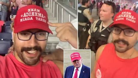 Donald Trump-supporting soccer fan kicked out of MLS stadium for wearing a MAGA cap