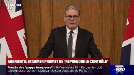 Keir Starmer, le Premier ministre britannique, promet de "reprendre le contrôle" des frontières en réduisant l'immigration légale