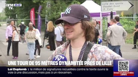 "Il y a beaucoup d'émotions": près de Lille, une tour de 95 mètres dynamitée