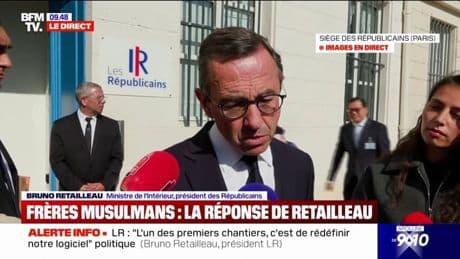 Rapport sur les Frères musulmans: Bruno Retailleau pointe "un islamisme à bas bruit qui se répand (...) et menace la République"