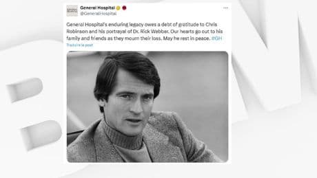 Mort de Chris Robinson, acteur américain de "General Hospital" et "Amour, gloire et beauté"