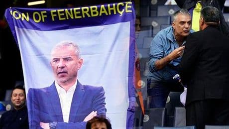 Fenerbahçe tribünlerindeki İsmail Kartal pankartına müdahale! Güvenlik görevlileri kaldırdı