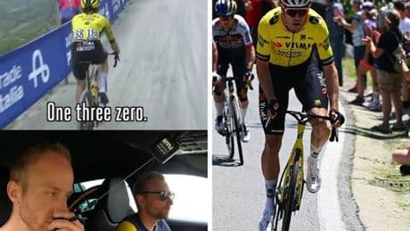 De Giro-coup vanuit de volgwagen van Visma-Lease a Bike: ’Wout, jij bent de gamechanger!’