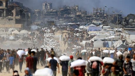 Palestinians queuing for aid in Gaza describe terrifying moment soldiers opened fire, killing 73