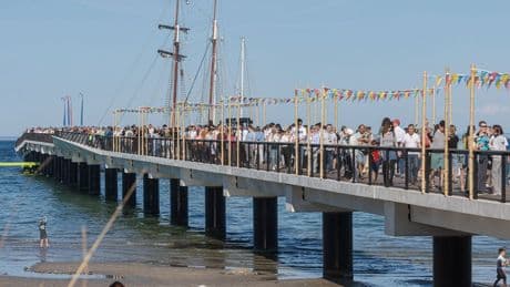 Seebrückentrio komplett: Neue Seebrücke Scharbeutz ist eröffnet