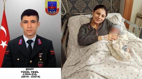 Geçtiğimiz gün son yolculuğuna uğurlanan şehidin adı, bugün doğan oğluna verildi