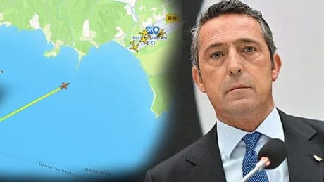Ali Koç'un uçağı İbiza'dan kimi getirecek? Taraftarı heyecan bastı...