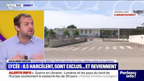 Lycéens harceleurs dans le Var: "Tout le monde soutient la victime", affirme Jean-Rémi Girard (SNALC)
