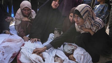 Israeli airstrikes in Gaza kill 70 people, including 22 children, health officials say