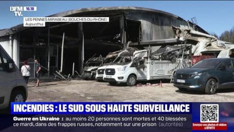 Incendies dans le sud de la France: les sinistrés constatent les dégâts