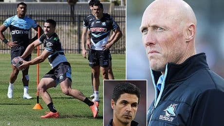 Cronulla copy Premier League team with bizarre training tactic as they prepare for crunch clash with Canterbury