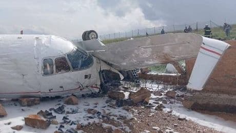 Morocco plane crash horror as huge jet skids off runway and smashes into airport wall