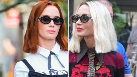 Emily Blunt: Platinblond am "Der Teufel trägt Prada 2"-Set
