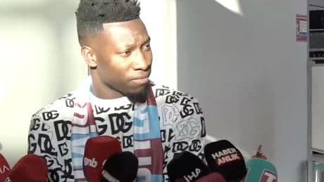Trabzonspor’un yeni kalecisi Onana Trabzon'a geldi: İlk mesajı Fenerbahçe'ye