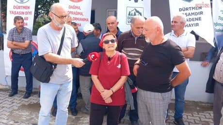 Alaçamlılar Dürtmen Dağı’ndaki maden girişimine tepki gösterdi