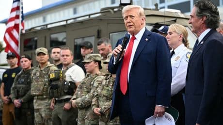 Trump touts perceived wins while praising ‘healthy, attractive people’ on DC federal patrol photo op