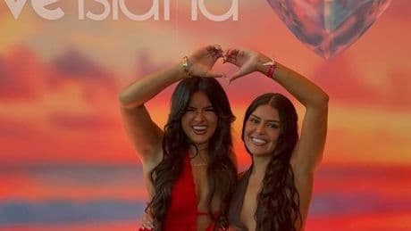 Unexpected Love Island stars cosy up as they down shots at boozy reunion party