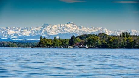 The incredible 39-mile European lake so huge it's shared by 3 countries
