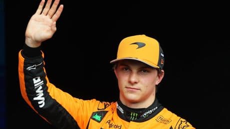 Oscar Piastri: McLaren driver secures pole for Belgian Grand Prix sprint race as Lewis Hamilton crashes out