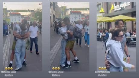 La romántica escena de Melody y su novio antes de la final de Eurovisión: &quot;Momentos únicos&quot;