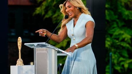 ‘We had our differences’ – Touching moment Serena Williams inducts arch rival Maria Sharapova into tennis Hall of Fame
