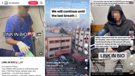 Scammers steal identity of real Gaza doctor to trick people out of online donations