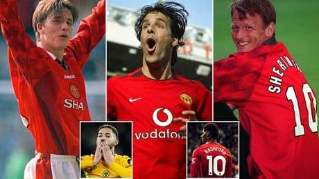 David Beckham's halfway line strike and goals galore from Wayne Rooney and Ruud van Nistelrooy - £62.5m new boy Matheus Cunha has big boots to fill as Man United's latest No 10