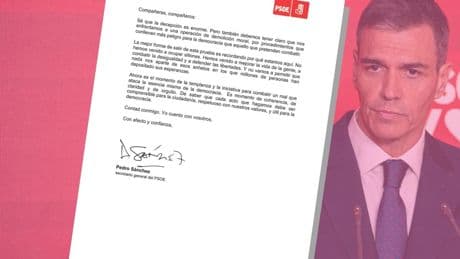 Sánchez, en una carta a la militancia del PSOE: "Sé que la decepción es enorme, pero hemos actuado con contundencia"