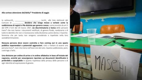 Liste divise per sesso: la surreale protesta di Non una di meno