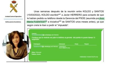 Quién es Ana María Fuentes, la secretaria &#039;interina&#039; de Organización que aparece en el informe de la UCO