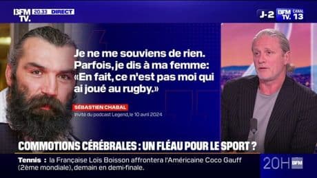 Commotions cérébrales dans le sport: "Il y a encore beaucoup de choses à faire", assure Emmanuel Petit, ex-footballeur, qui déplore "des maux de tête"