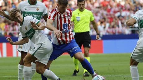 El Atlético necesita regate, sólo seis de 21 con éxito ante el Elche