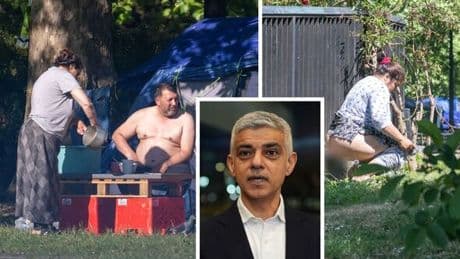Sadiq Khan defends migrant camp on UK's billionaire row after local fury