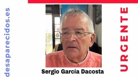 Se busca en Ourense a Sergio García Dacosta, hombre de 85 años desaparecido desde el día del apagón
