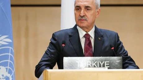 TBMM Başkanı Numan Kurtulmuş Cenevre'de konuştu! 'Gazze'de can kaybı 60 bini aştı'