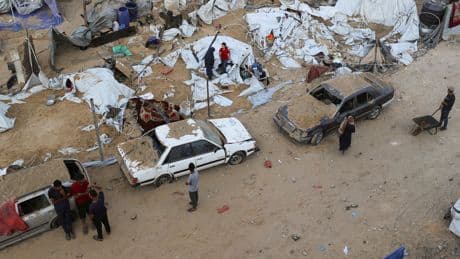 At least 60 killed in Israeli strikes across Gaza, health staff say