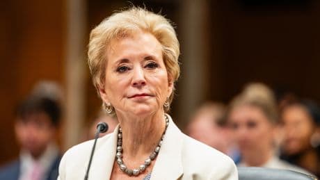 In hearings, McMahon faces questions about the shrinking federal role in schools and colleges