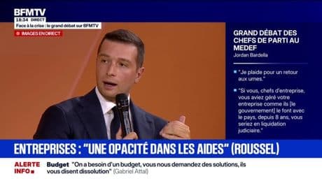 Face à la crise: "La France est entraînée par des ânes", lance Jordan Bardella, le président du Rassemblement National