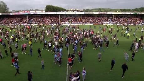 Former Championship club win promotion to National League as fans go wild after nightmare decade
