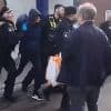 Moment Hamburg knifewoman is arrested after launching frenzied rampage at train station leaving at least 18 injured