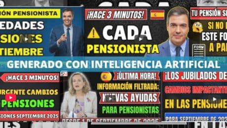 Cómo canales de YouTube desinforman sobre las pensiones de jubilación en España