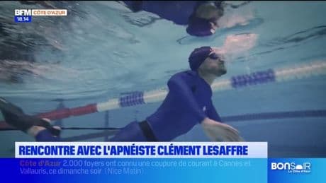 Rencontre avec l'apnéiste Clément Lesaffre, qui remet son titre de champion du monde en jeu