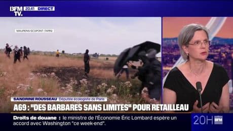 A69: "Je condamne toute violence mais je ne condamnerai pas les personnes qui commencent la désobéissance civile", assure Sandrine Rousseau