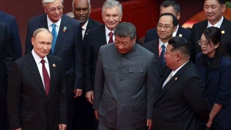 Putin smirks at nukes and underwater drones during China’s military parade