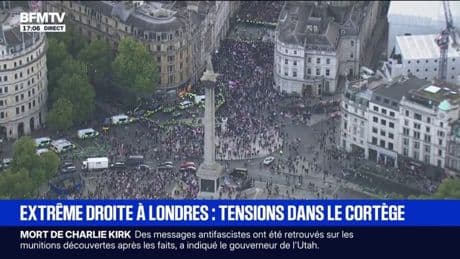 Manifestation de l'extrême droite à Londres: la tension monte dans le cortège